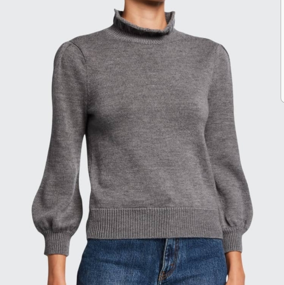 CO Essentials Black Wool Turtleneck Sweater